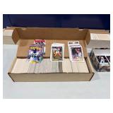 Huge Lot of Vintage Sports Cards Baseball Football Basketball Hockey Boxed Soccer Some Old Some New