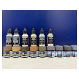 Lot of 15 Model Paint Bottles – Vallejo, Mr. Color, Tamiya Lacquer, Primers & More