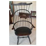 Pair of High Back Windsor Bow Arm Chairs by Nichols & Stone Co. USA