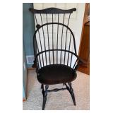 Pair of High Back Windsor Bow Arm Chairs by Nichols & Stone Co. USA