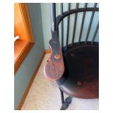 Pair of High Back Windsor Bow Arm Chairs by Nichols & Stone Co. USA