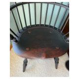 Pair of High Back Windsor Bow Arm Chairs by Nichols & Stone Co. USA