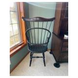 Pair of High Back Windsor Bow Arm Chairs by Nichols & Stone Co. USA