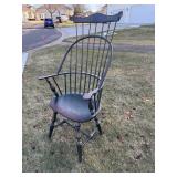 Pair of High Back Windsor Bow Arm Chairs by Nichols & Stone Co. USA