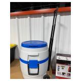 Vintage Bubba Keg Rolling Cooler with Handle and Wheels – Blue & Gray