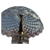 Vintage Diamond Cut Crystal Glass Lamps – Matching Pair