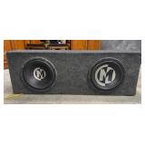 Memphis Car Audio Dual 12” Subwoofers in Ported Box - Deep Bass Power