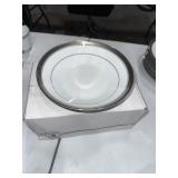 Noritake Crestwood Platinum Legendary China Set - Over 40 Pcs Cups Plates Bowls