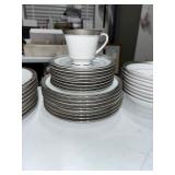 Noritake Crestwood Platinum Legendary China Set - Over 40 Pcs Cups Plates Bowls