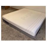 Purple .4 King Mattress + Purple Pillow – Washable Cover, Gently Used