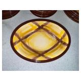 VTG Vernonware Organdie Plaid MCM California Pottery Dinnerware Set 46pcs