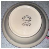 VTG Vernonware Organdie Plaid MCM California Pottery Dinnerware Set 46pcs