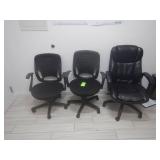 (3) Office Chairs