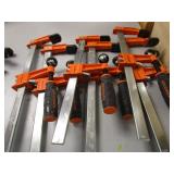 Jorgensen wood clamps 37HD3, eight...