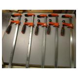 Jorgensen 29" clamps, five 37HD3...