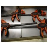 Jorgensen EZ Hold clamps, four 12" ...