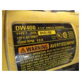 DeWalt angle grinder, DW400 4-1/2" ...