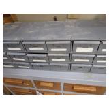 Hardware cabinet & contents, Metal ...