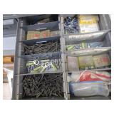 Hardware cabinet & contents, Metal ...