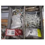 Hardware cabinet & contents, Metal ...