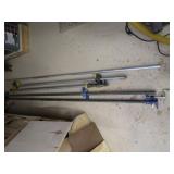 Pipe Clamps, pair 6ft & 8ft, one 9f...
