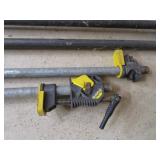 Pipe Clamps, pair 6ft & 8ft, one 9f...