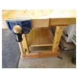 Custom built work table with vise, ...