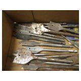 Wood auger bits (used) with Speed b...