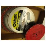Saw blades, nine 10"...