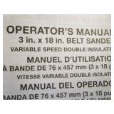 Ridgid 3x18 belt sander...