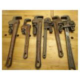 Pipe wrenches with 18", 14", some R...