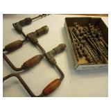 Vintage shoulder drill braces and a...