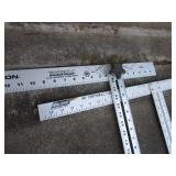 Level 6ft, two T-squares, 5 framing...