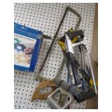 Saws, hammers, stapler, Rockler end...