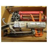 Caulking guns: regular & quart size...