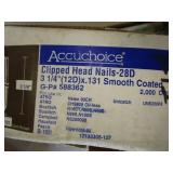 Tote of nails for pneumatic guns...