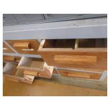 Custom built wooden parts cabinet, ...