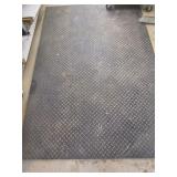 Rubber mat, 48" x 72" diamond tread...