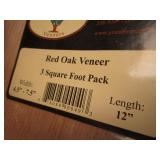 Veneer: remnant of red oak, edging...