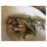 Cabinet hinges, assorted hardware...