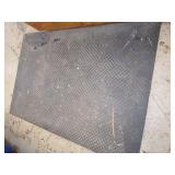 Rubber mat, 48" x 72" diamond tread...