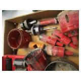 Hole saws with Dayton, various size...