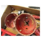 Hole saws with Dayton, various size...