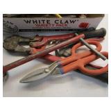Bolt cutter, pop riveter, cutters...