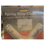 Spring miter clamps with new, Klein...
