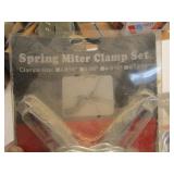 Spring miter clamps with new, Klein...