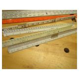 Folding rulers, industrial arts tri...