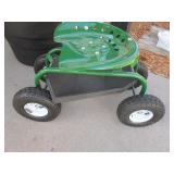 John Deere green garden scooter...