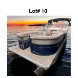 2017 250 Crest Pontoon with a 60HP Mercury Fourstroke Motor