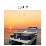 2017 250 Crest Pontoon with a 60 HP Mercury Four Stroke Motor